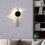 Kinetic Shadow Wall Lamp – Chrome LED Sconce with Sculptural Light Play