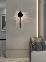 Kinetic Shadow Wall Lamp – Chrome LED Sconce with Sculptural Light Play