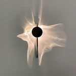 Kinetic Shadow Wall Lamp – Chrome LED Sconce with Sculptural Light Play