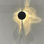 Kinetic Shadow Wall Lamp – Chrome LED Sconce with Sculptural Light Play