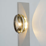 Kinetic Shadow Wall Lamp – Chrome LED Sconce with Sculptural Light Play