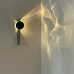 Kinetic Shadow Wall Lamp – Chrome LED Sconce with Sculptural Light Play