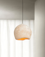 Crete Modern Pendant Light – Sculptural Cream White Ceiling Lamp for Dining & Living Spaces
