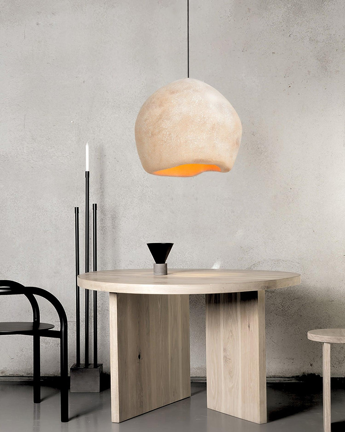 Crete Modern Pendant Light – Sculptural Cream White Ceiling Lamp for Dining & Living Spaces