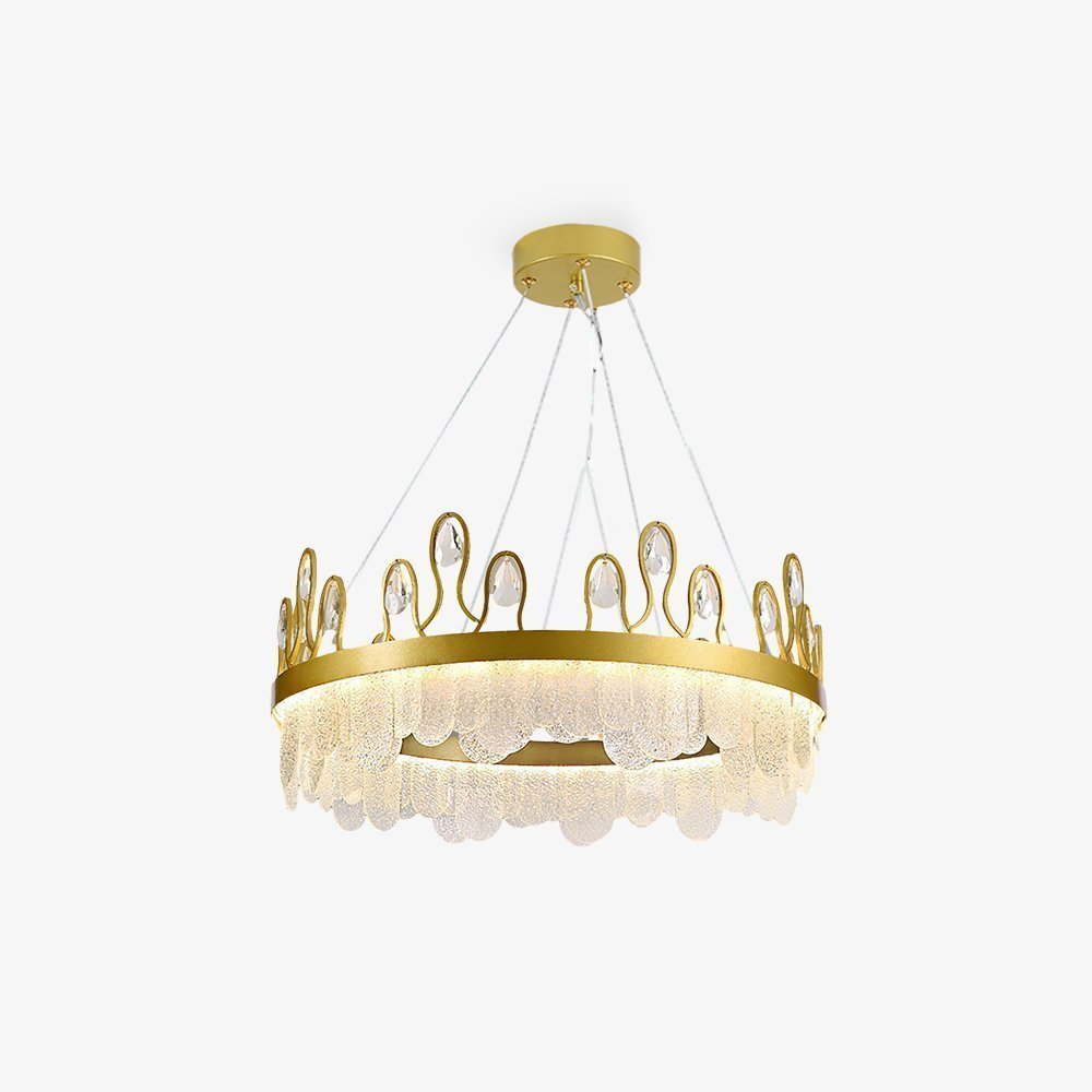 Crown Glass Crystal Chandelier