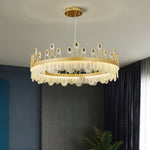 Crown Glass Crystal Chandelier