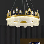 Crown Glass Crystal Chandelier