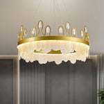 Crown Glass Crystal Chandelier