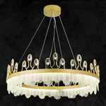 Crown Glass Crystal Chandelier