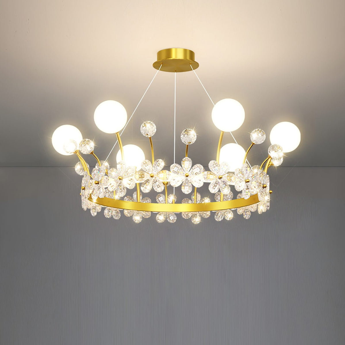 Crown Crystal Chandelier