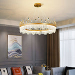 Crown Glass Crystal Chandelier
