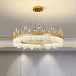 Crown Glass Crystal Chandelier