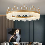 Crown Glass Crystal Chandelier