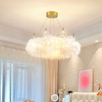 Crown Feather Pendant Light