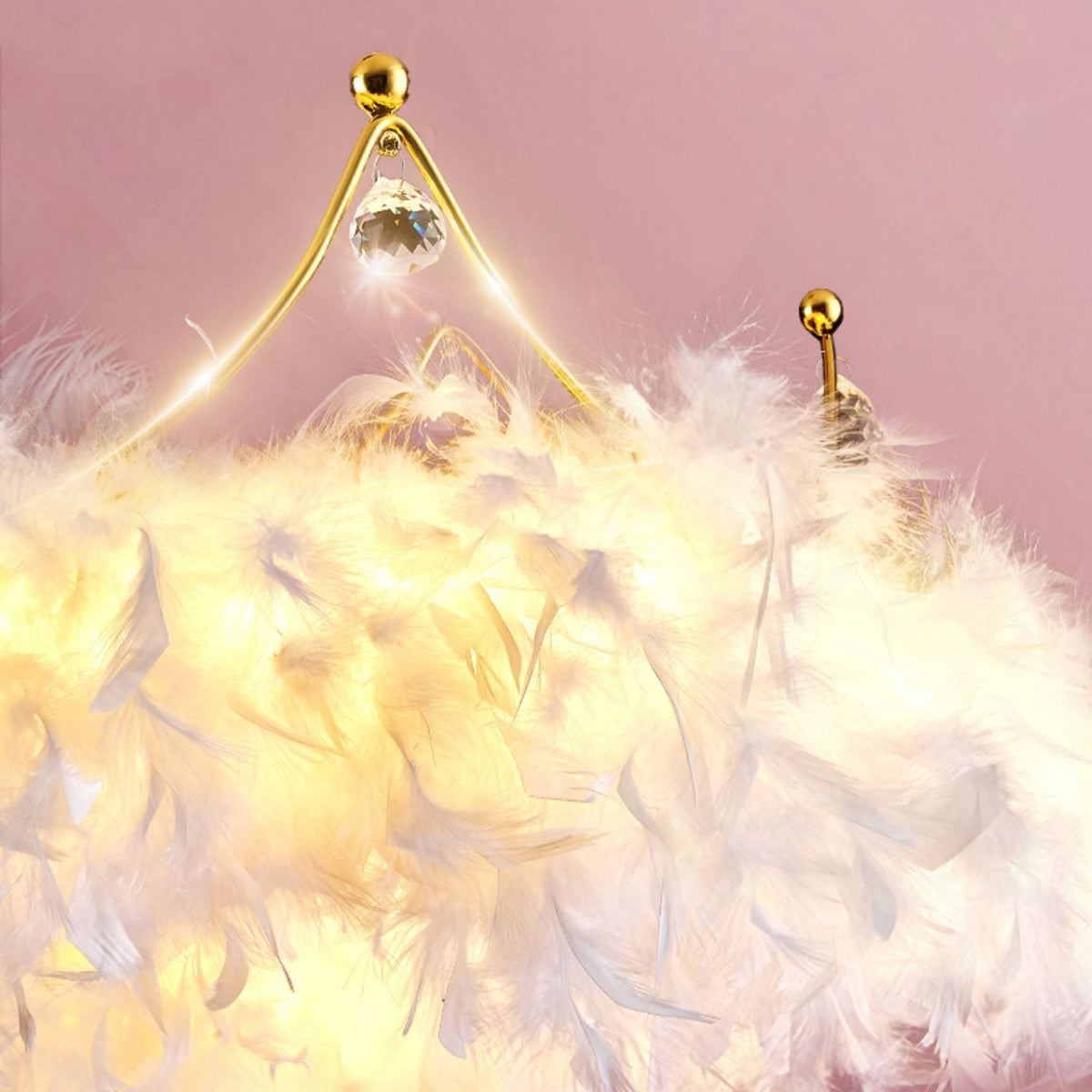 Crown Feather Pendant Light