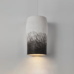 Crust Thin Pendant Light — Sculptural Wabi-Sabi Ceiling Lamp in Grey