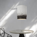 Crust Thin Pendant Light — Sculptural Wabi-Sabi Ceiling Lamp in Grey