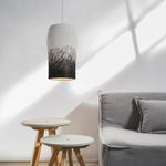 Crust Thin Pendant Light — Sculptural Wabi-Sabi Ceiling Lamp in Grey