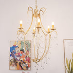 Birdcage Crystal Chandelier with Vintage Gold Finish
