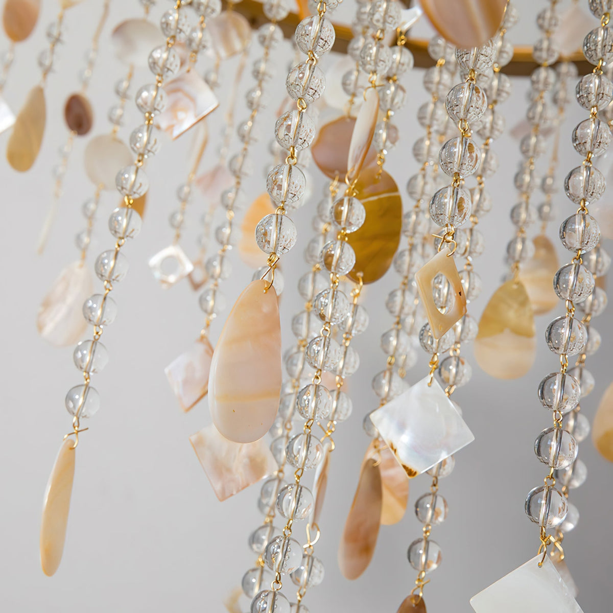 Tatum Lux Shell Crystal Pendant light Chandelier