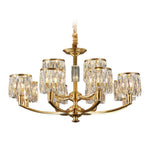 crystal-column-brass-chandelier