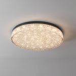 Crystal Core Ceiling Lamp in Brass and Resin – Modern Flush Mount Light