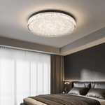 Crystal Core Ceiling Lamp in Brass and Resin – Modern Flush Mount Light