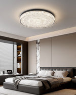 Crystal Core Ceiling Lamp in Brass and Resin – Modern Flush Mount Light