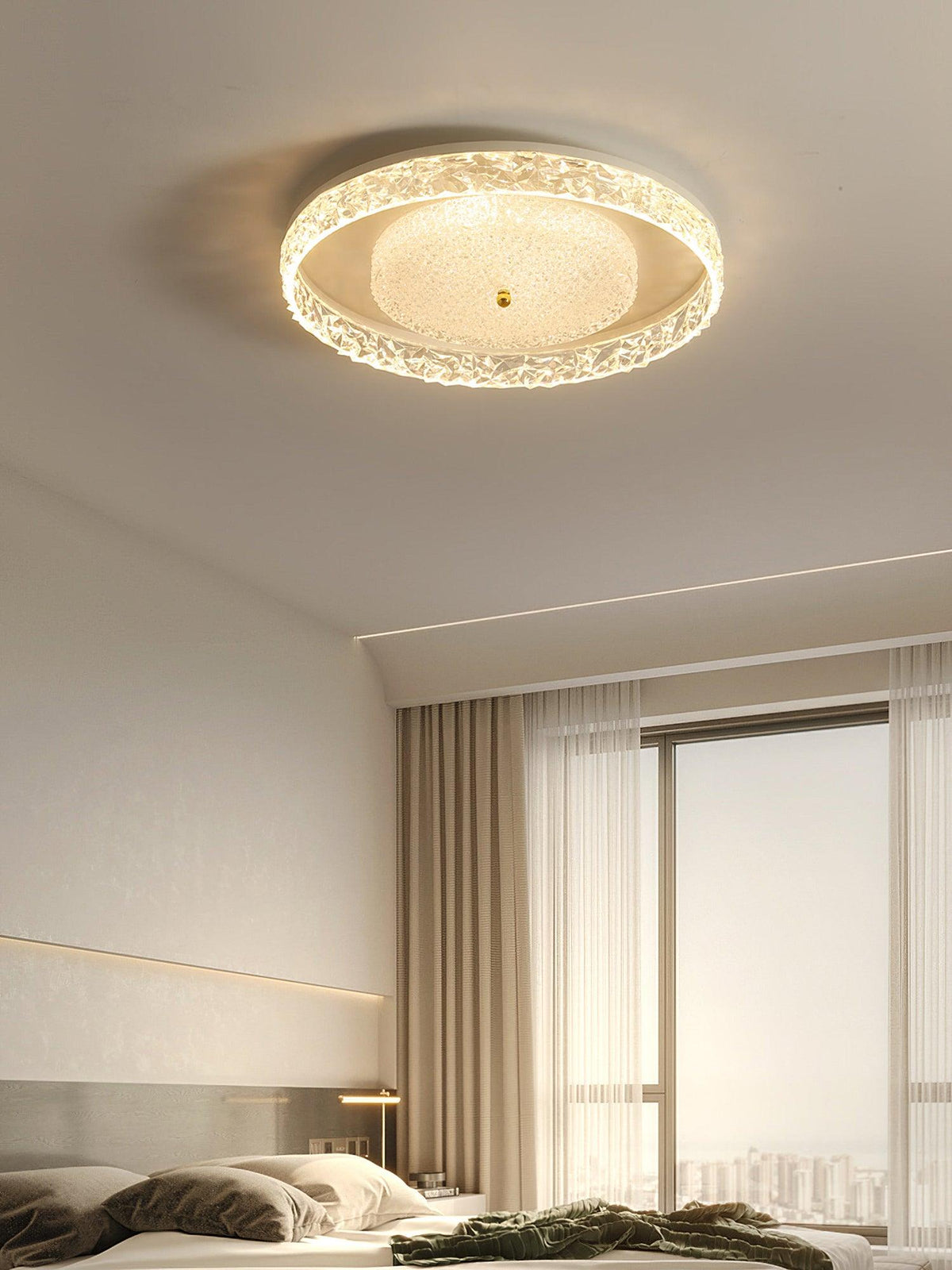 Crystal Embedded Ceiling Lamp