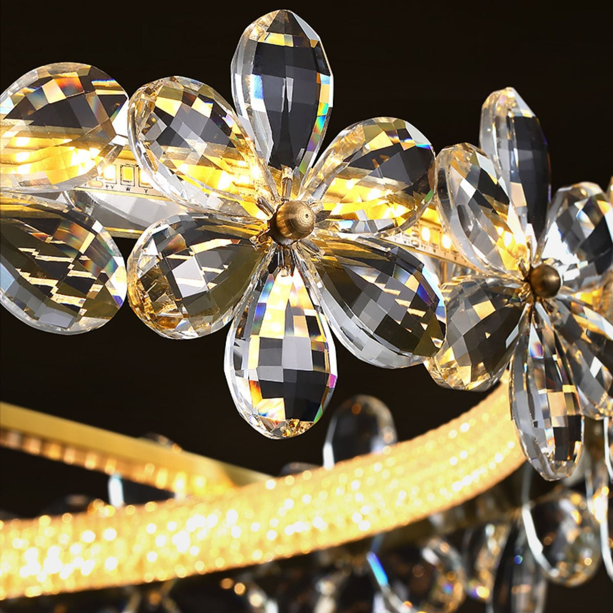 Crystal Flower Ceiling Lamp