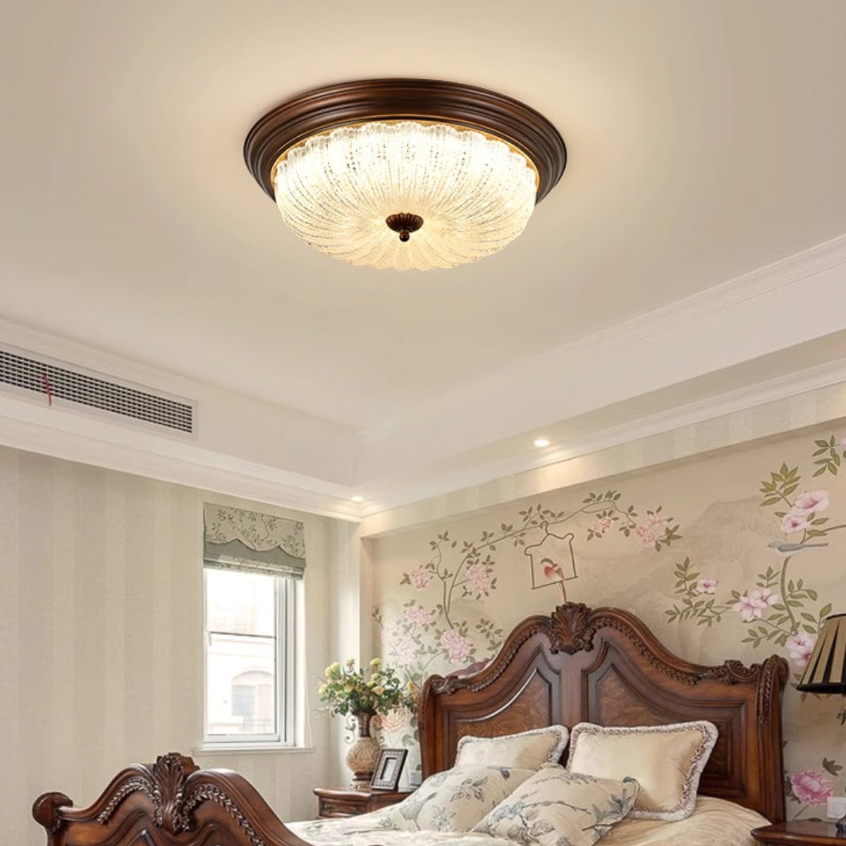Crystal Glass Dome Ceiling Lamp