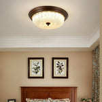 Crystal Glass Dome Ceiling Lamp
