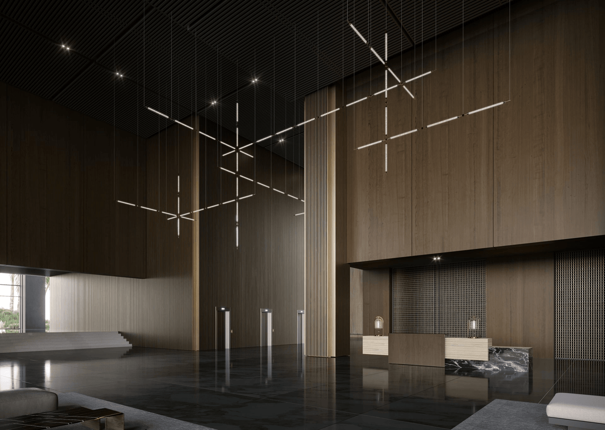 Crystal Grid Custom Chandelier – Bespoke LED Pendant for Modern Interiors