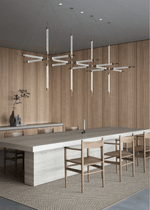 Crystal Grid Custom Chandelier – Bespoke LED Pendant for Modern Interiors