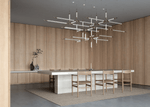 Crystal Grid Custom Chandelier – Bespoke LED Pendant for Modern Interiors