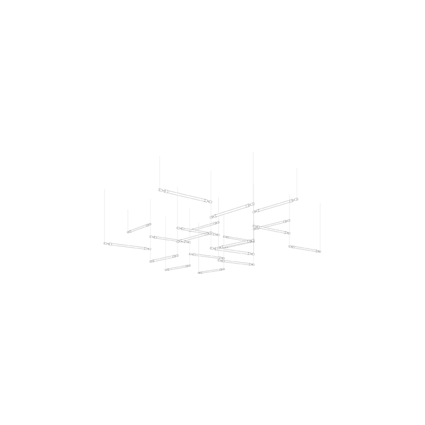 Crystal Grid Custom Chandelier – Bespoke LED Pendant for Modern Interiors