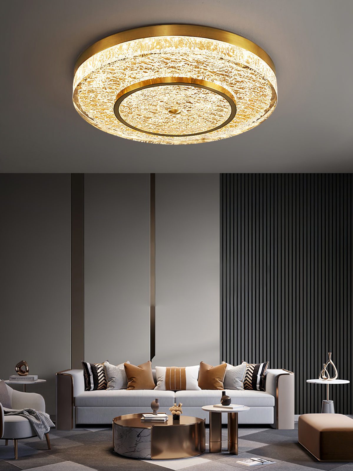 Crystal Magic Round Ceiling Lamp