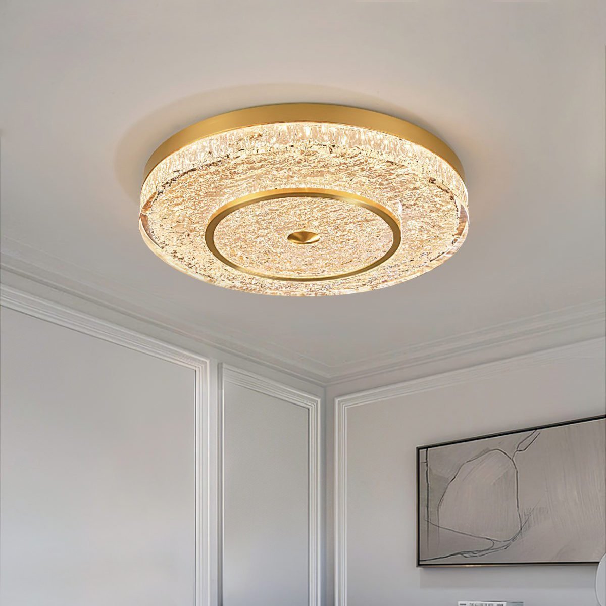 Crystal Magic Round Ceiling Lamp
