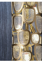 Crystal Mosaic Column Chandelier | Modern Crystal Pendant Light for Dining Room & Foyer