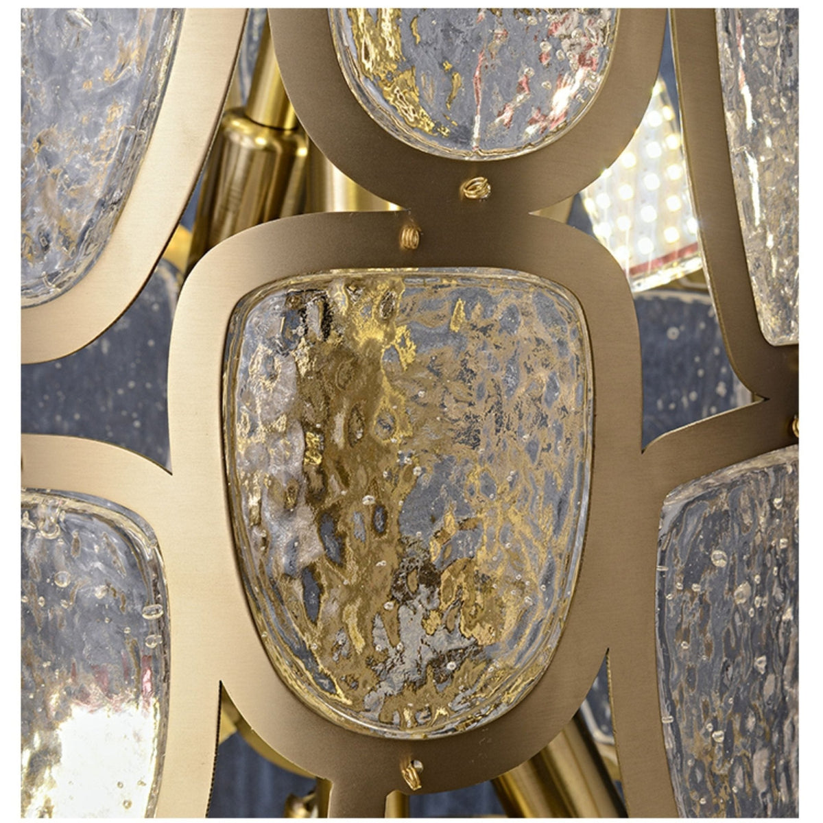 Crystal Mosaic Column Chandelier | Modern Crystal Pendant Light for Dining Room & Foyer