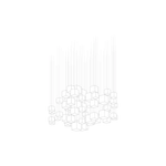 Crystal Pixels Customizable Modern Chandelier for Contemporary Interiors