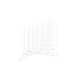 Crystal Pixels Customizable Modern Chandelier for Contemporary Interiors
