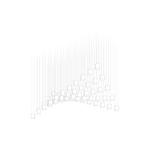 Crystal Pixels Customizable Modern Chandelier for Contemporary Interiors