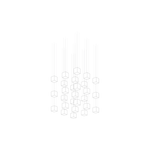 Crystal Pixels Customizable Modern Chandelier for Contemporary Interiors