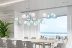Crystal Pixels Customizable Modern Chandelier for Contemporary Interiors
