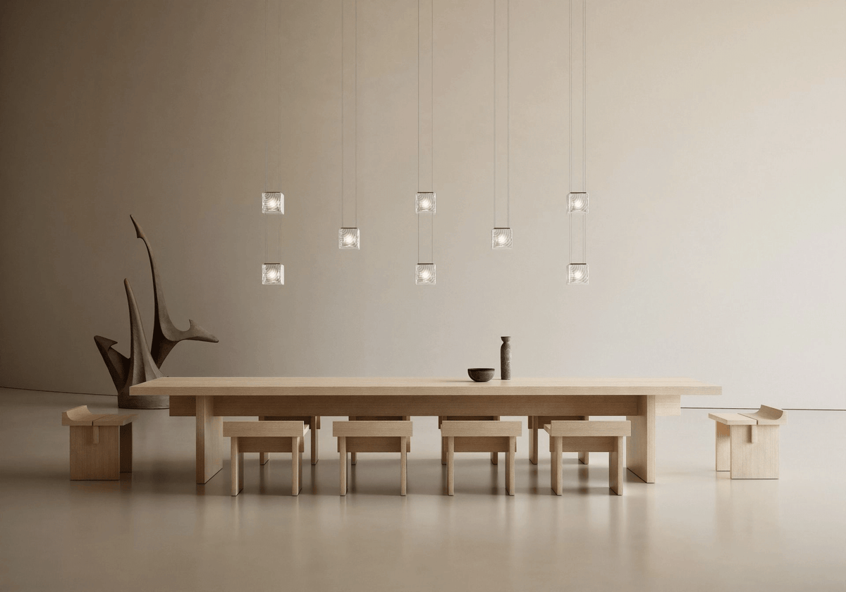 Crystal Pixels Customizable Modern Chandelier for Contemporary Interiors