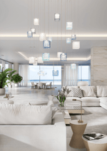 Crystal Pixels Customizable Modern Chandelier for Contemporary Interiors