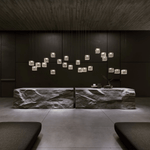 Crystal Pixels Customizable Modern Chandelier for Contemporary Interiors
