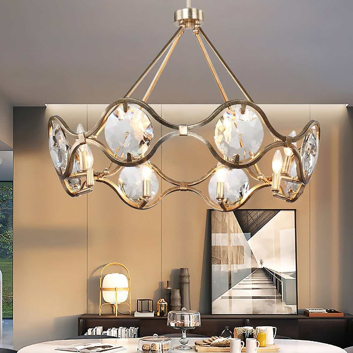 Crystal Quincy Chandelier