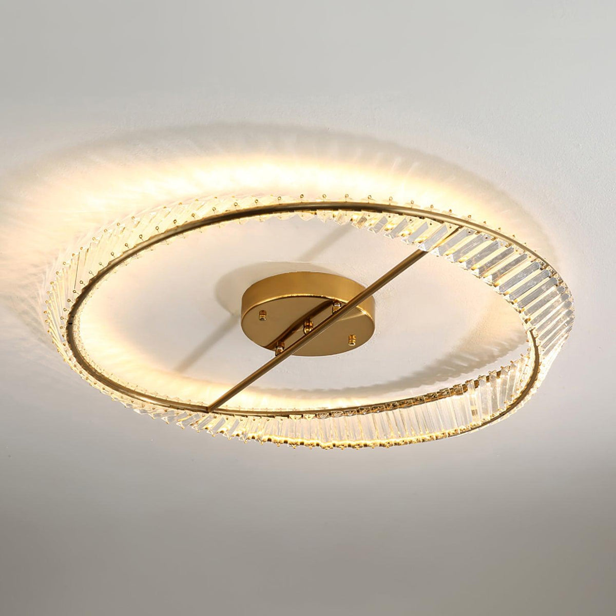 Crystal Rings Ceiling Lamp